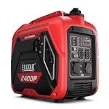 ERAYAK 2400W Portable Inverter Generator for Home Use, Super Quiet Small Generator for Camping Outdoor Emergency Power Backup, Gas Powered Engine, EPA, ECO Mode
