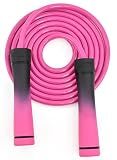 Weighted Jump Rope for Women & Men - 1LB Heavy Adjustable Skipping Rope, 10mm PVC with Ball-bearing for Speed, Cardio, Boxing, CrossFit - Tangle Free, Home & Gym Workout Fitness