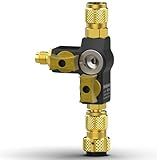 Fieldpiece - VC2G 1/4″ Valve Core Removal Tool Dual Valve with Sight Glass - Vacuum-Rated 20 microns & A2L Compatible - HVAC Tools