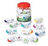 Learning Resources Snap-n-Learn Counting Cows Toy Set - Toddler Toys, Farm Animals, Color Sorting, Fine Motor Skills, Barn Pre K Activities, Preschool, Math Manipulatives, Matching Games