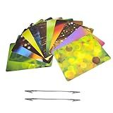 Macro Photography Background Board, 12 Background Cards in 24, imitating Natural Colors Used for Indoor or Outdoor Photography of Insects and Plants.