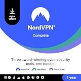 NordVPN Complete, 10 Devices, 1-Year, VPN & Cybersecurity Software Bundle, Digital Code