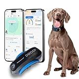 DBDD AI GPS Tracker for Dogs (40lbs+), Real Time Location and AI Health Caer Management, Electronic Fence, Waterproof, iOS and Android Universal（Black）