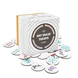 Stellar Factory: Dry Erase Tokens: Reusable for DIY, Game Design, and RPGs (80 PCS)