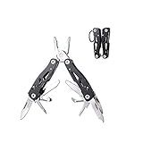 MINI Multitool Pliers, Birthday Christmas Gifts for Men Boyfriend Dad Husband Women, Pocket Knife 14-In-1, Rugged and Practical Portable Computer and Bike Gadgets, Black Camping and Survival Tools