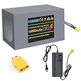 MFAOSHI 72V 60Ah E-Bike Battery with Power Display,High-Power 72V Battery for 0-3500W E-Bikes & E-Motos | XT90 Connector & BMS