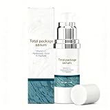 Total Package Serum, Vitamin C Serum with Hyaluronic Acid & Peptides for Face, Hydrating Anti Aging Face Serum for Smoother, Firmer Looking Skin (1pcs, 1)