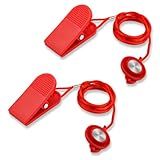 NQEUEPN 2pcs Universal Treadmill Magnet Safety Key, Magnetic Safety Switch Round Treadmill Key Replacement for Most Treadmills Running Machines