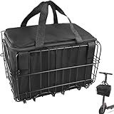 Upgrade Knee Scooter Baskets Accessory, Quick Release Removable Cloth Electric Scooter Basket, Scooter Basket for Knee Scooter Front, Fits Most Knee Scooter Walker Models and Scooter