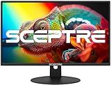 Sceptre New 24-inch Professional Monitor 100Hz 1ms HDMI x2 VGA 100% sRGB Build-in Speakers, Eye Care Machine Black (E248W-FW100TR)