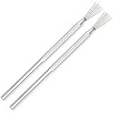 Pengxiaomei 2pcs Clay Needle Tools, Feather Wire Texture Tool for Clay Pottery Sculpting Texturing Modeling Tools