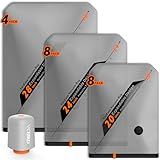 Vacbird Rechargeable Wireless Pump Travel Storage Bags Set - 20 Pack Portable Space Saver Bags for Travel & Home - Vacuum Compression Packing Seal for Clothes, Blankets, Seasonal Storage