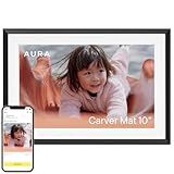 Aura Digital Picture Frame - 10.1" HD Mat Display | Wirecutter's Best Digital Frame for Gifting | Text Photos Directly to Your Frame from Anywhere | Quick & Easy Setup Over WiFi - Free App | No Fees