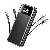 Portable Charger, 50000mAh Power Bank with Built in Cables, 22.5W Fast Charging Battery Pack, Portable Phone Charger for Travel Camping Essential,PowerBank Compatible with iPhone 17/16/15/14, Samsung