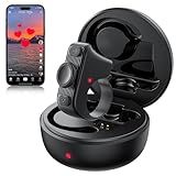 MILOUZ Remote Scrolling Ring for Tiktok,Page Turner for Kindle App,Bluetooth Camera Shutter Remote for iPhone, Android,iOS,iPad,Tablet-Black