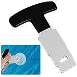 Feoang Pool Plug Removal Tool-Metal Eyeball Seat Removal Tool with Handle Grip Pool Spa Jet Removal Tool for Above Inground Pool Square Pool Drain Plug Removal Tool for Hayward SP1419A-SP1419E（Black）