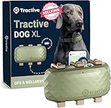 Tractive XL Smart Dog GPS Tracker | Live Pet Tracker with Virtual Fence | Vital Signs Monitoring of Heart & Respiratory Rate | Up to 1-Month Battery Life | Dog Collar Attachment (Green)
