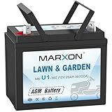 MARXON U1 360CCA Riding Lawn Mower Batteries, Garden Tractors Battery Maintenance Free AGM Battery, Compatible with Troy-Bilt, Toro, Cub Cadet, Craftsman, Ariens, Poulan Pro