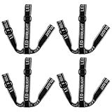 4 Pack Elastic Headlamp Strap Replacement Headband, Comfortable Headlamp Band Adjustable Headlight Strap Elastic Head Band Belt for LED Headlamps Flashlight Rechargeable Hands-Free Headlight