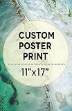 wall26 Custom Poster Prints - Upload Your Image/Photo, Personalized Photo to Poster Printing, Durable and Waterproof, Home Decor Wall Art Prints - 11x17 inches