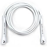 Elite Jumps 6mm PVC Jump Rope, Adjustable, 5" Handles, White