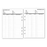 A5 Debt Repayment Planner Insert Refill, 5.83″ x 8.27″, Fits 6-Rings Binders - Filofax, LV GM, Moterm, Choice of Quantity