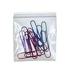 uGems 3" x 3" 6 Mil Clear Heavy-Duty Clear Strong Resealable Plastic Zipper Bags for Packing, Storage, Tools, Crafts, and Office Supplies - sku: r33-6mil-100