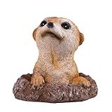 WTREEW Meerkat Statue - Charming Meerkat Garden Animal Statue: Lifelike Decor Accent for Your Yard or Patio - Add Personality to Your Outdoor Space