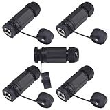 ANMBEST 5 Pack M25 RJ45 Shielded CAT6A Ethernet IP68 Waterproof Connector