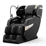 Massage Chair Full Body, Zero Gravity Massage Chair with Auto Modes, Airbag Massage, Foot Massage, Heating, Touch Screen Controller, Home Relaxation Recliner with Massage, Black/Diamond Pattern