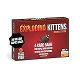 Exploding Kittens Original Edition - 2-5 Players - Ages 7+ - 15 Minutes to Play - High Stakes Card Game - Party Game, Family Game Night, Kid and Adult Card Game