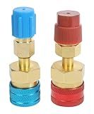 RACOONA R1234YF Adapter,Car Accessories R1234YF to R134A Adapter, R1234YF Quick Coupler,1234yf to 134a Adapter High Low Side Connector Conversion Kit,Suitable for Automotive Conditioner AC Charging