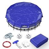 POOLACC Pool Covers for Above Ground Pools - 24 ft Round Winter Pool Cover, Extra Durable Cold- and UV-Resistant Heavy-Duty Swimming Pool Cover for Winterizing