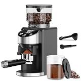 Gevi Burr Grinder, 35 Settings Espresso Drip French Press,Anti-Static Black