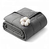 Weighted Blanket 15-pounds 48 x 72 - Adults Cooling Heavy Twin Size Blankets for All-Seasons Sleeping, Soft & Breathable with Premium Glass Beads, Machine Washable