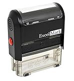 ExcelMark Self Inking Rubber Stamp with up to 2 Lines of Custom Text