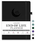 SIMSIMY End of Life Planner, Guided Estate Planning Organizer Notebook, Final Arrangements Organizer for Beneficiary, Will Preparation, Last Wishes & Funeral Planning, In Case of Death Organizer, 8.4x11"