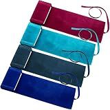 Zhengmy 4 Pieces Tarot Card Holder Bags Pouch Tarot Wrap Storage Holder Spread Cloth for Oracle Decks