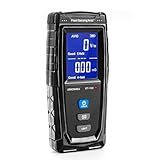 ERICKHILL EMF Meter, Detects Electric and Magnetic Fields, Handheld Digital EMF Detector with LCD Display, Sound-Light Alarm, Rechargeable Battery for Home, Office, and Appliances (Blue)