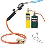 TAUSOM Propane Torch Hose Kit, Mapp Gas Torch 3600℉ Soldering Welding Torch