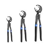 Channel Locks Plier Set of 3, Quick Adjust Groove Joint Pliers Set 7-inch, 10-inch, 12-inch, Groove Wrench Plier, Water Pump Pliers, Durable CR-V Steel Tongue