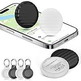 MSEBENT Air Tracker Tag (4 Pack) - Apple MFi Certified & IP67 Waterproof | Works with Apple Find My Network (iOS) to Track Keys, Wallet, Luggage & More