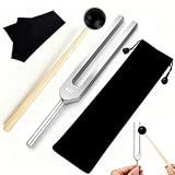 LeSage 432Hz Tuning Fork with Reflex Hammer for Healing & Sound Therapy – Aluminum Alloy Sensory Activator for Chakra Balancing, Non-Magnetic, Includes Carrying Pouch & Cleaning Cloth