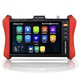 4K 12MP IP Camera Tester, WANLUTECH 90W PoE Power Output 8'' Touchscreen CCTV Test for 8MP TVI CVI AHD CVBS Cameras, SFP Test, RJ45 Cable TDR Test, WiFi Network Tools, HDMI VGA (E89)