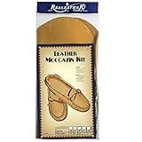 Realeather C4604-03 Adult Moccasin Leathercraft Kit, Size 8-9, Golden Tan, 1-Pair