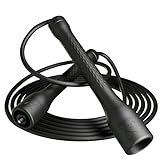 MOGOLD Workout Jump Rope,5mm PVC Jump Rope,Adjustable Length with Shatterproof Handles, Ideal for Beginners & Advanced Athletes, Fitness, Cardio & Boxing