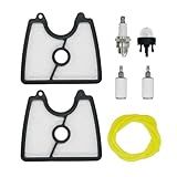 125B Air Filter Spark Plug Tune Up Kit Replacement for Husqvarna 125B 125BX 125BVX Leaf Blower, 545112101 Replacement for Craftsman 358794810 358794811 Blowers with Fuel FilterPrimer Bulb Line