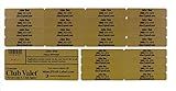 Customized Golf Club Labels – 24 Classy Identification Personalized Labels for Golf Clubs, Tools & More – Weatherproof, Fade Resistant
