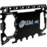 W4W, Multi purpose survival Pocket tool - Stocking Stuffers for Men Great Christmas gifts - Credit Card Wallet Size Ninja Multitool - 43 in 1 (Black)