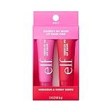 e.l.f. Squeeze Me More Lip Balm Duo, Moisturizing Balm For A Sheer Tint Of Color, Made With Hyaluronic Acid, Vegan & Cruelty-Free, Cherry & Bubblegum